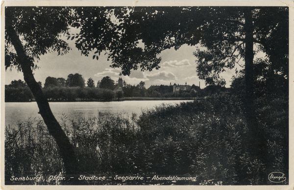 Sensburg, Stadtsee - Seepartie - Abendstimmung