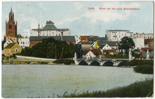 Lyck, Blick auf die neue Schloßbrücke