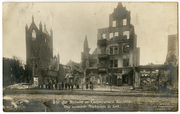 Lyck, Der zerstörte Marktplatz