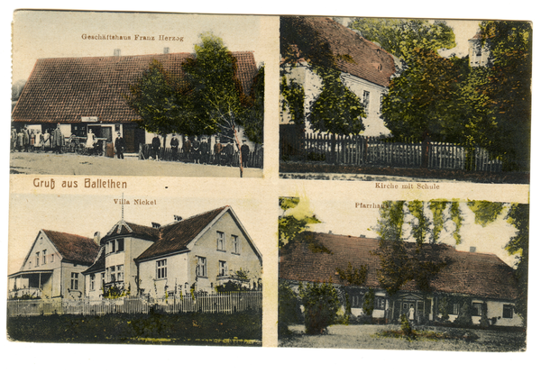 Ballethen, Geschäftshaus, Kirche, Villa, Pfarrhaus