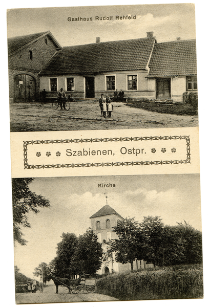 Klein Szabienen, Gasthaus, Kirche