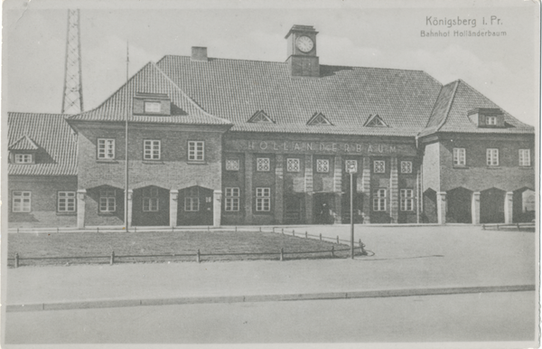 Königsberg (Pr.), Deutschordenring,  Bahnhof Holländerbaum kurz nach der Einweihung