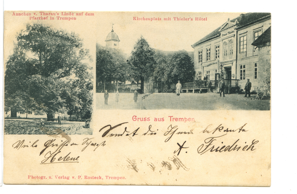 Trempen, Ännchen von Tharau, Kirchenplatz