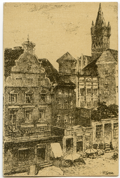 Königsberg (Pr.), Altstädtischer Markt, Zeichnung