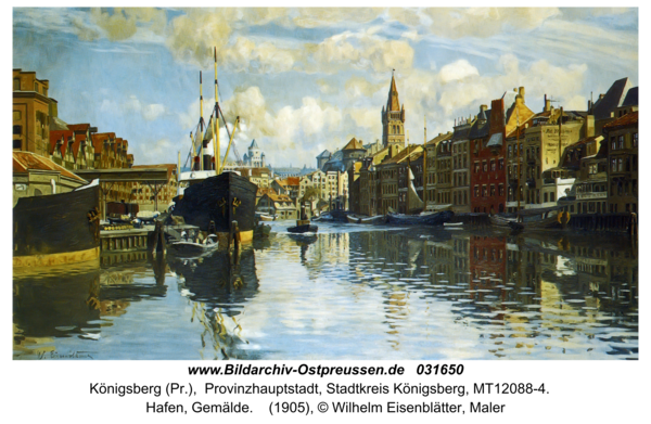 Königsberg (Pr.), Hafen, Gemälde