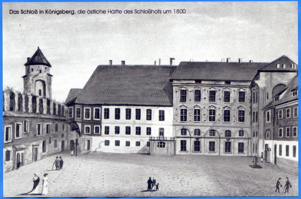 Königsberg (Pr.), Schloß, Östliche Hälfte des Schloßhofes um 1800