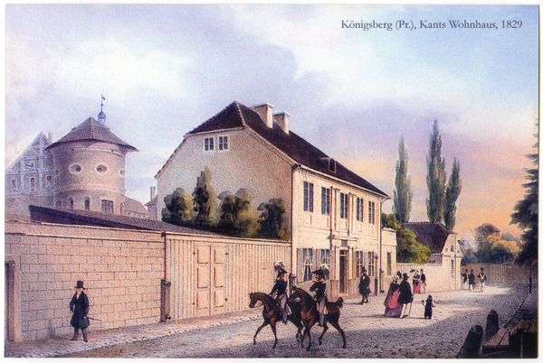 Königsberg (Pr.), Kants Wohnhaus 1829