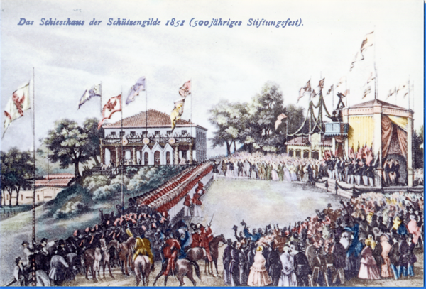 Königsberg (Pr.), Das Schießhaus der Schützengilde 1851