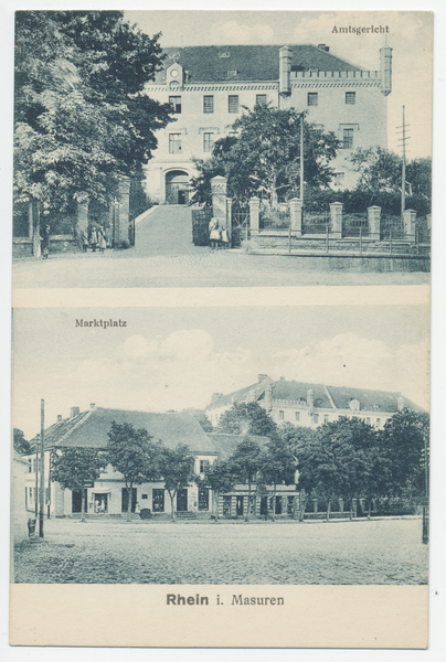 Rhein Kr. Lötzen, Amtsgericht, Marktplatz