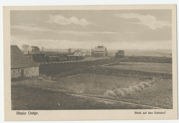 Rhein Kr. Lötzen, Blick auf den Bahnhof