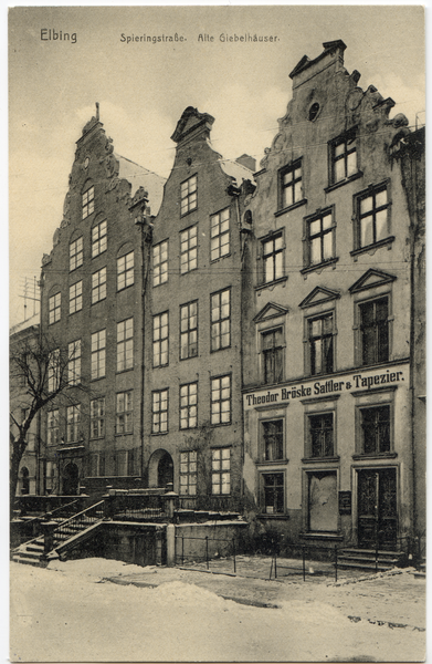 Elbing, Spieringstraße 30-28, Alte Giebelhäuser