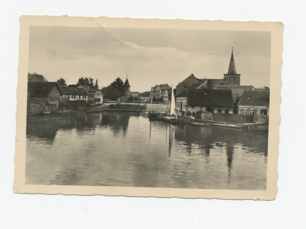 Labiau, Blick auf die Stadt vom Hafen