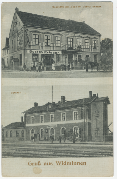 Widminnen, Geschäftsetablissement, Bahnhof