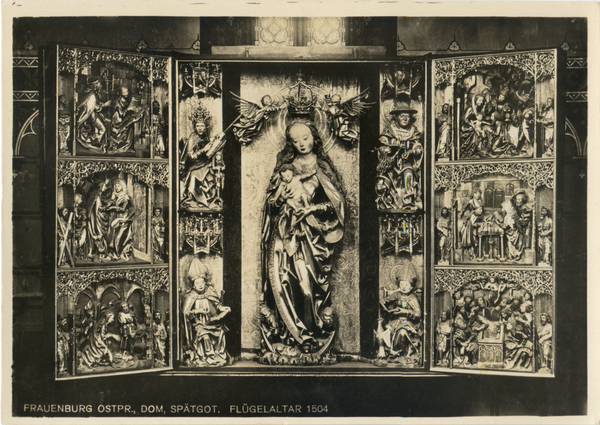 Frauenburg, Dom, Innenansicht, Spätgotischer Flügelaltar von 1504