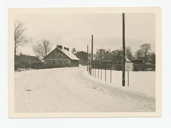 Fischhausen, Königsberger Straße, Ortseingang Richtung Königsberg