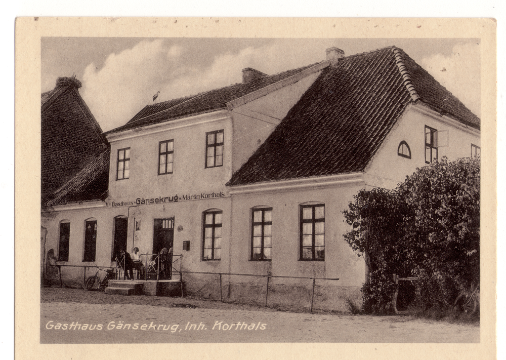 Arnau Kr. Samland, Gasthaus Gänsekrug, Inh. Korthals