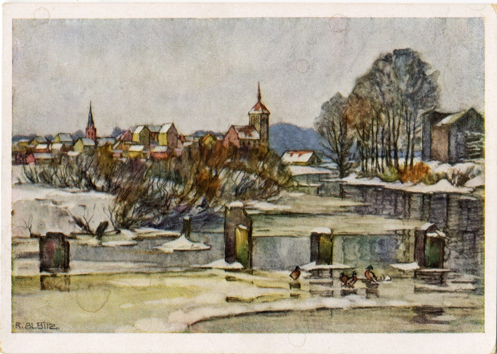 Goldap, Winter in Goldap, Gemälde