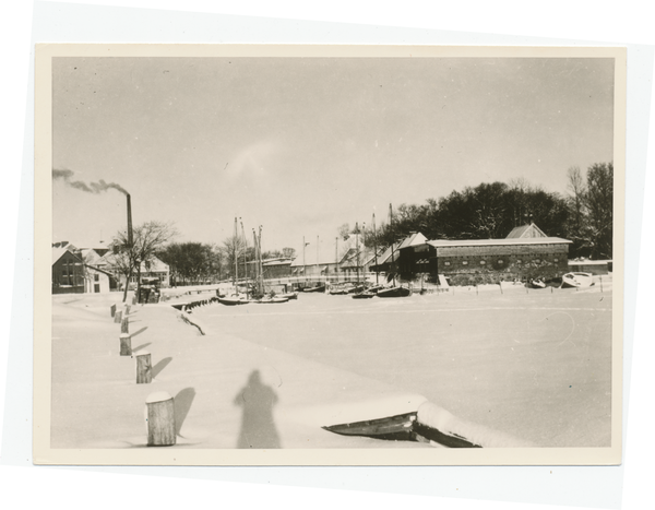 Fischhausen, Hafen im Winter