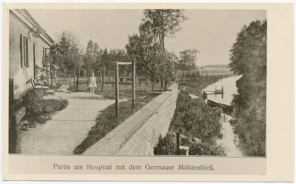 Fischhausen, Partie am Hospital mit dem Germauer Mühlenfließ