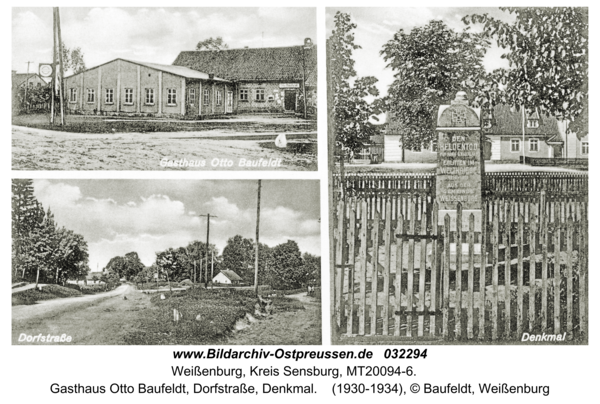 Weißenburg, Gasthaus Otto Baufeldt, Dorfstraße, Denkmal