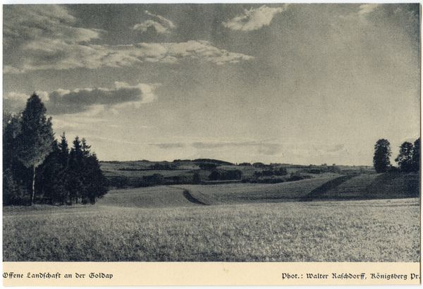 Goldap, Offene Landschaft an der Goldap