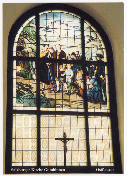 Gumbinnen, Salzburger Kirche, Ostfenster
