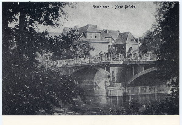 Gumbinnen, Pissabrücke, genannt "Blaue Brücke"