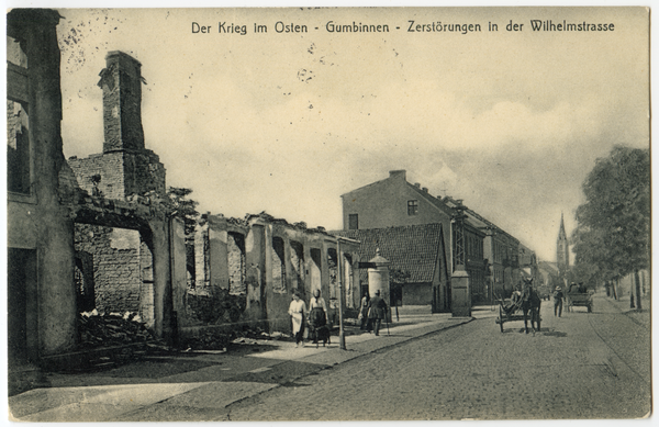 Gumbinnen, Zerstörungen in der Wilhelmstraße