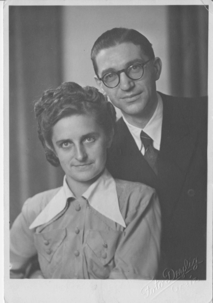 Grünhausen, Lehrer Herbert Bunge und Ehefrau Gertrud