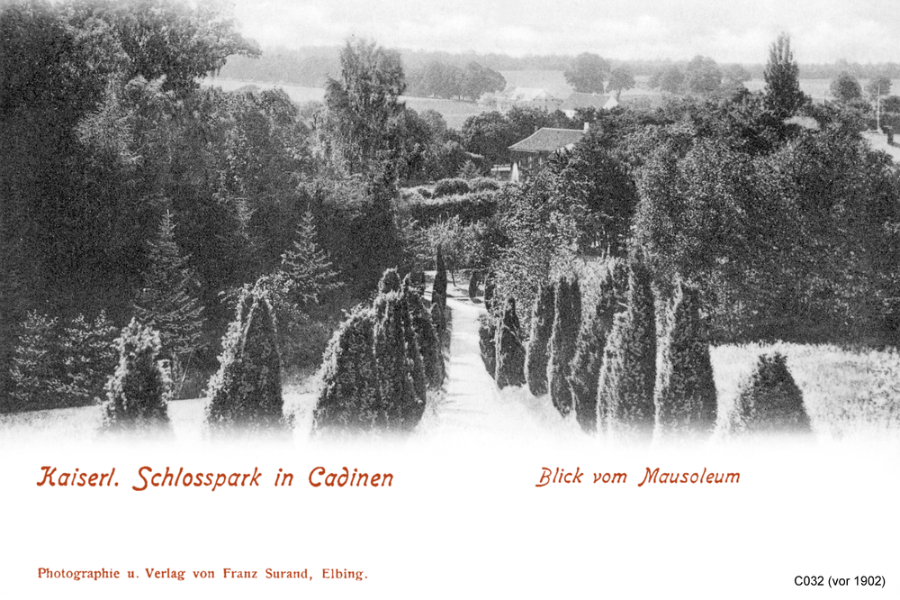 Cadinen, Kaiserlicher Schlosspark