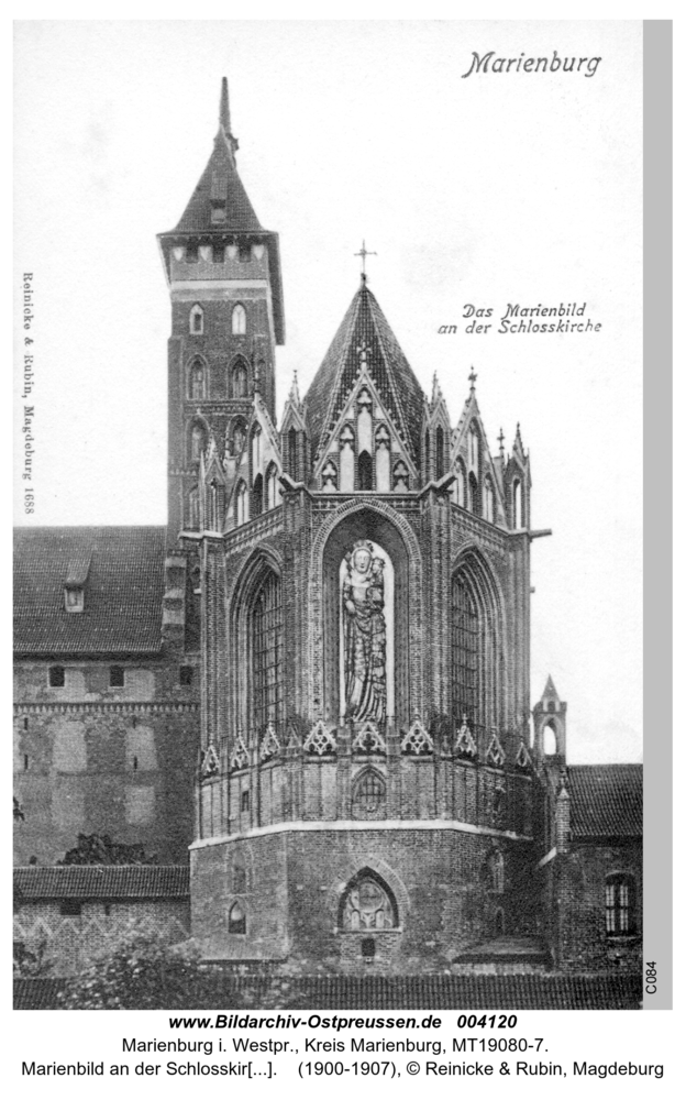 Marienburg, Marienbild an der Schlosskirche