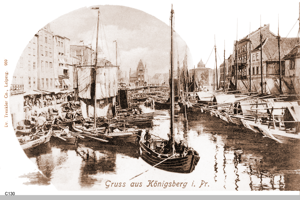 Königsberg, Pregel am Fischmarkt