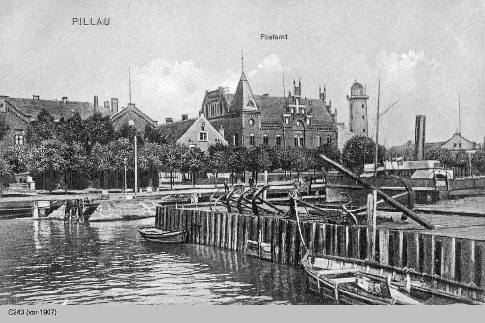 Pillau, Seestadt, Ortsansicht Lotsenhafen