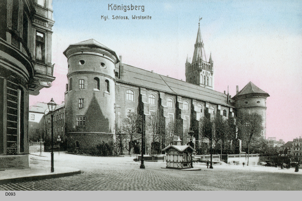Königsberg, Schloß, Westseite