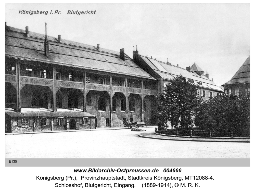 Königsberg, Schlosshof, Blutgericht, Eingang