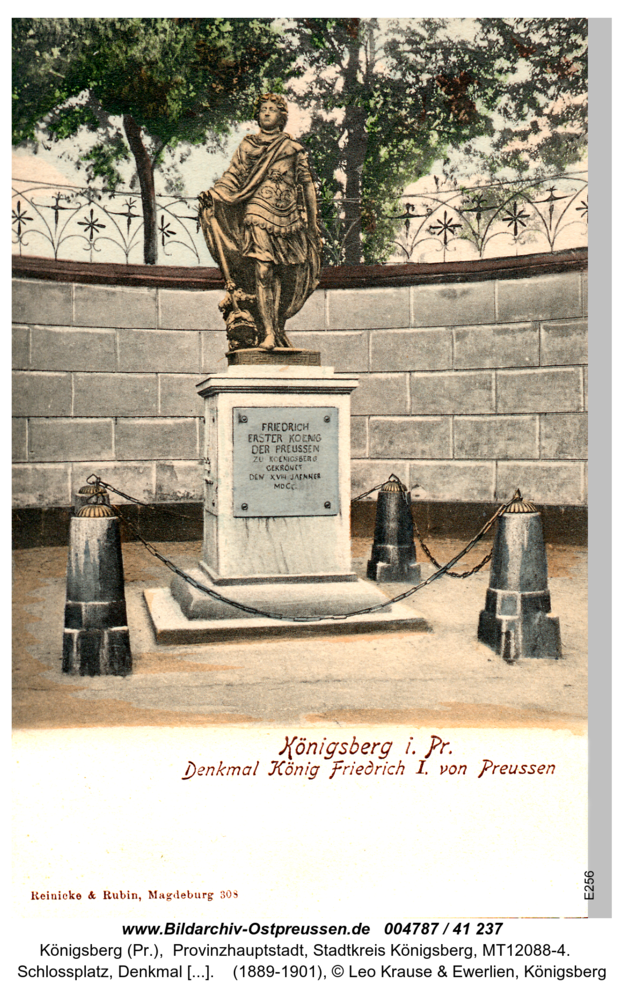 Königsberg (Pr.), Schlossplatz, Denkmal König Friedrich I.