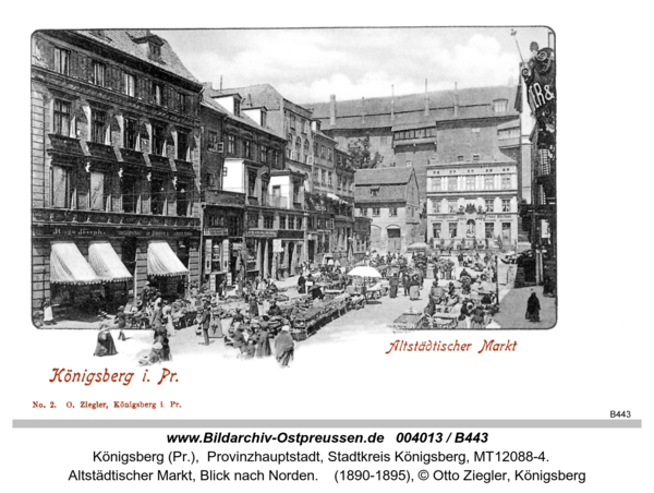 Königsberg (Pr.), Altstädtischer Markt, Blick nach Norden