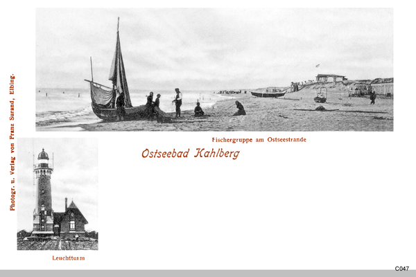 Kahlberg-Liep, Ostseestrand und Leuchtturm