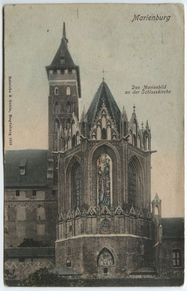 Marienburg, Marienbild an der Schlosskirche