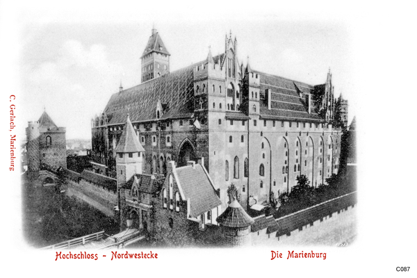 Marienburg, Hochschloss von Nordwest