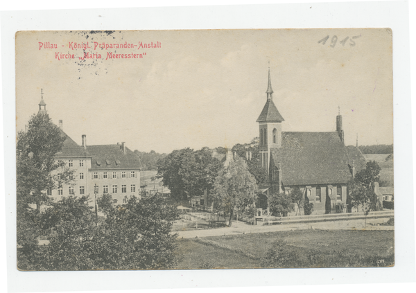 Pillau, Alt-Pillau, Katholische Kirche und Präparandenanstalt