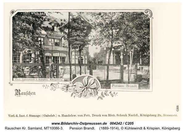 Rauschen, Pension Brandt
