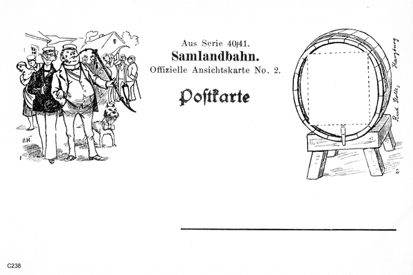 Offizielle Ansichtskarte No.2, Serie 40/41 Samlandbahn