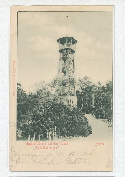 Cranz, Klein-Thüringen, Aussichtsturm auf den Dünen