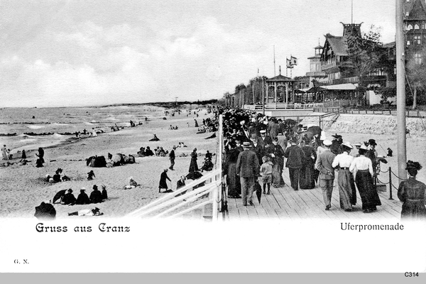 Cranz, Uferpromenade nach Wiederherstellung