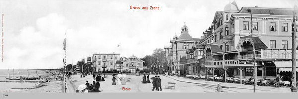 Cranz, Panoramabild und Corso