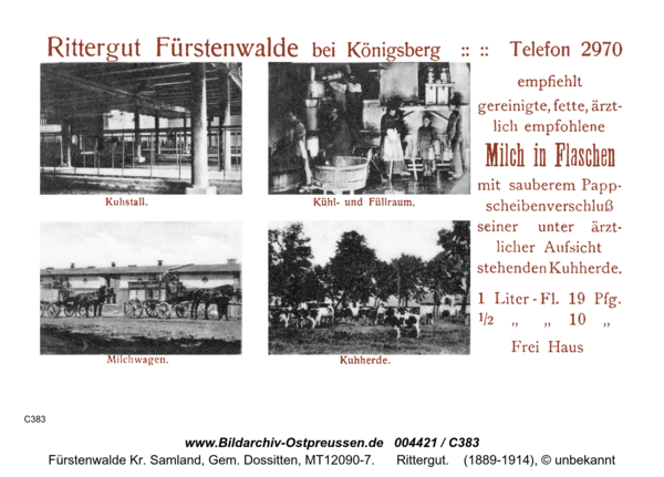Fürstenwalde, Rittergut