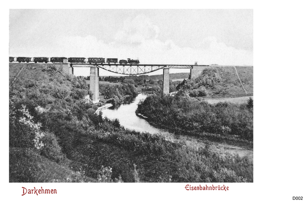 Darkehmen, Eisenbahnbrücke