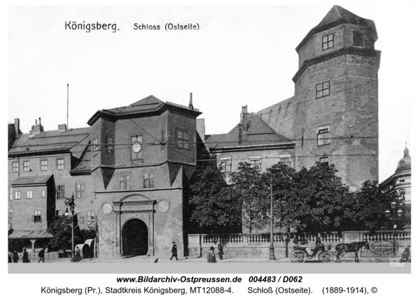 Königsberg, Schloß (Ostseite)