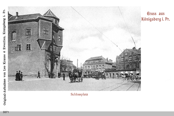 Königsberg, Schloßplatz mit Blick zum Münzplatz